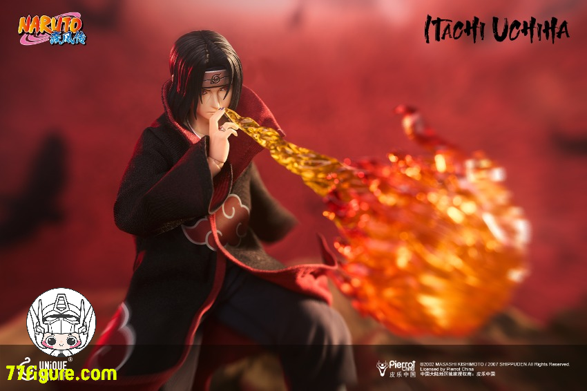 【予約商品】Unique Art 1/12 NARUTO -ナルト 疾風伝 うちはイタチ Play Ver. 塗装済み可動フィギュア