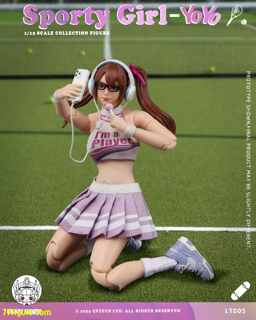 【予約商品】Crazy Figure 1/12 LT005 スポーティガール ヨーヨー 塗装済み可動フィギュア