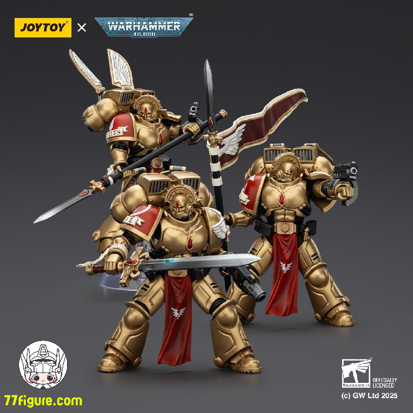 【予約商品】ジョイトイ JoyToy Source 1/18 『ウォーハンマー40K』ブラッドエンジェル サングイナリーガード 三体セット 塗装済み可動フィギュア