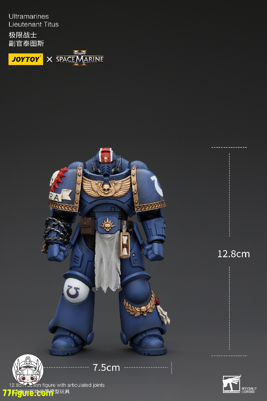 【品切れ】ジョイトイ JoyToy Source 1/18 『ウォーハンマー40K』ウルトラマリン タイタス中尉 塗装済み可動フィギュア
