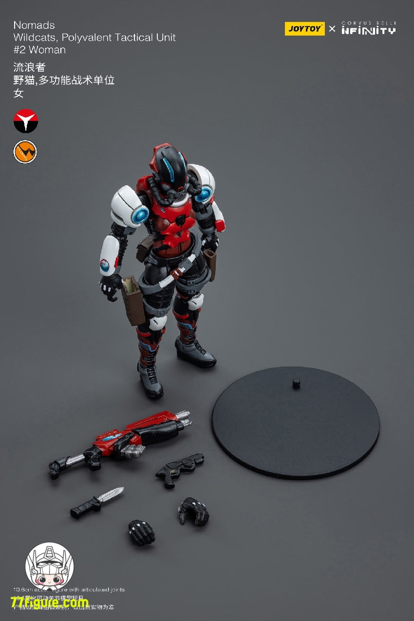 【品切れ】ジョイトイ JoyToy Source 1/18 『Infinity』ノマッズ ワイルドキャッツ ポリバレント 戦術ユニット #2 女 塗装済み可動フィギュア