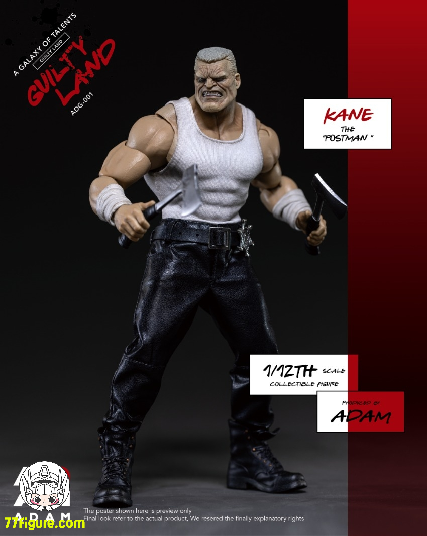 【予約商品】ADAM 1/12 ADG-001 ギルティランド ポストマン ケイン 塗装済み可動フィギュア