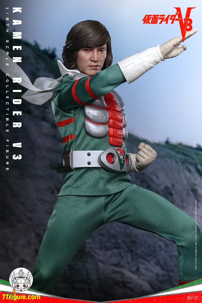 【予約商品】HotToys 1/6 TMS162B 仮面ライダーV3 風見志郎 限定版 塗装済み可動フィギュア