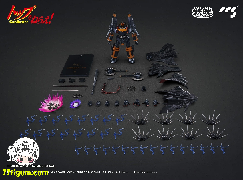 【品切れ】CCS TOYS 鉄魄(MORTAL MIND)ガンバスター 塗装済み可動フィギュア