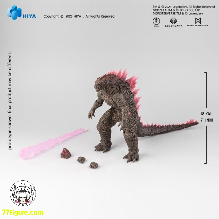 【予約商品】Hiya EBG0439 Exquisite Basic シリーズ 『ゴジラ VS. コング 2 新たなる帝国』 熱線放射ゴジラ Evolved Ver. 塗装済み可動フィギュア