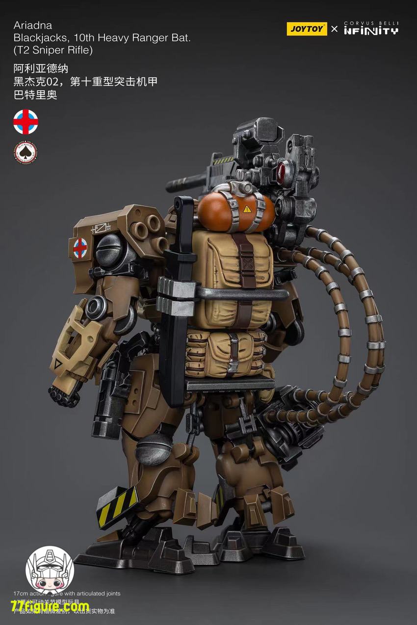【品切れ】ジョイトイ JoyToy Source 1/18 『Infinity』アリアドナ ブラックジャックス 10 番目のヘビーレンジャー バット (T2 Sniper Rifle) 塗装済み可動フィギュア