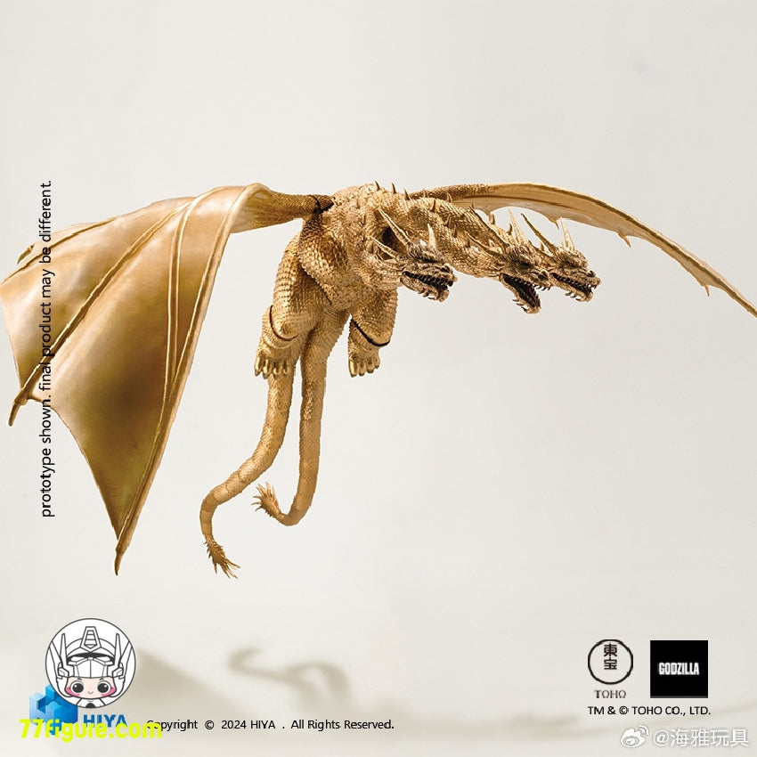 【品切れ】Hiya Toys Exquisite Basic シリーズ ゴジラ VS. コング ギドラ 1991 キング ギドラ 塗装済み可動フィギュア