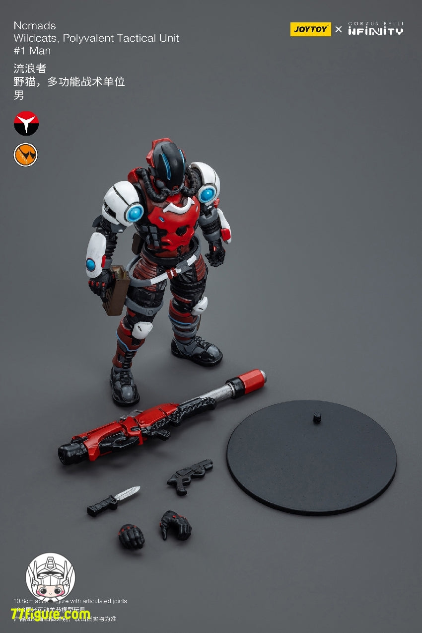 ジョイトイ JoyToy Source 1/18 『Infinity』ノマッズ ワイルドキャッツ ポリバレント 戦術ユニット #1 男 塗装済み可動フィギュア
