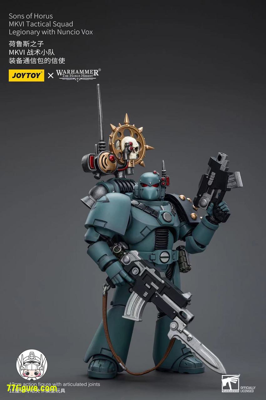 【品切れ】ジョイトイ JoyToy Source 1/18 『ウォーハンマー ホルスの異端』ホルスの息子たち MKVI 戦術分隊軍団兵 ニュースボイス付き 塗装済み可動フィギュア