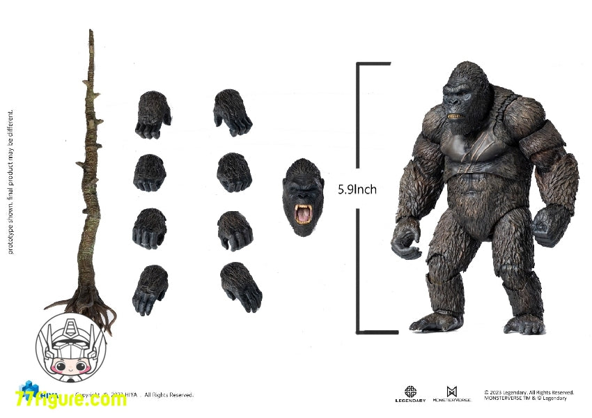 【品切れ】Hiya Toys Exquisite Basic シリーズ 髑髏島 コング 塗装済み可動フィギュア