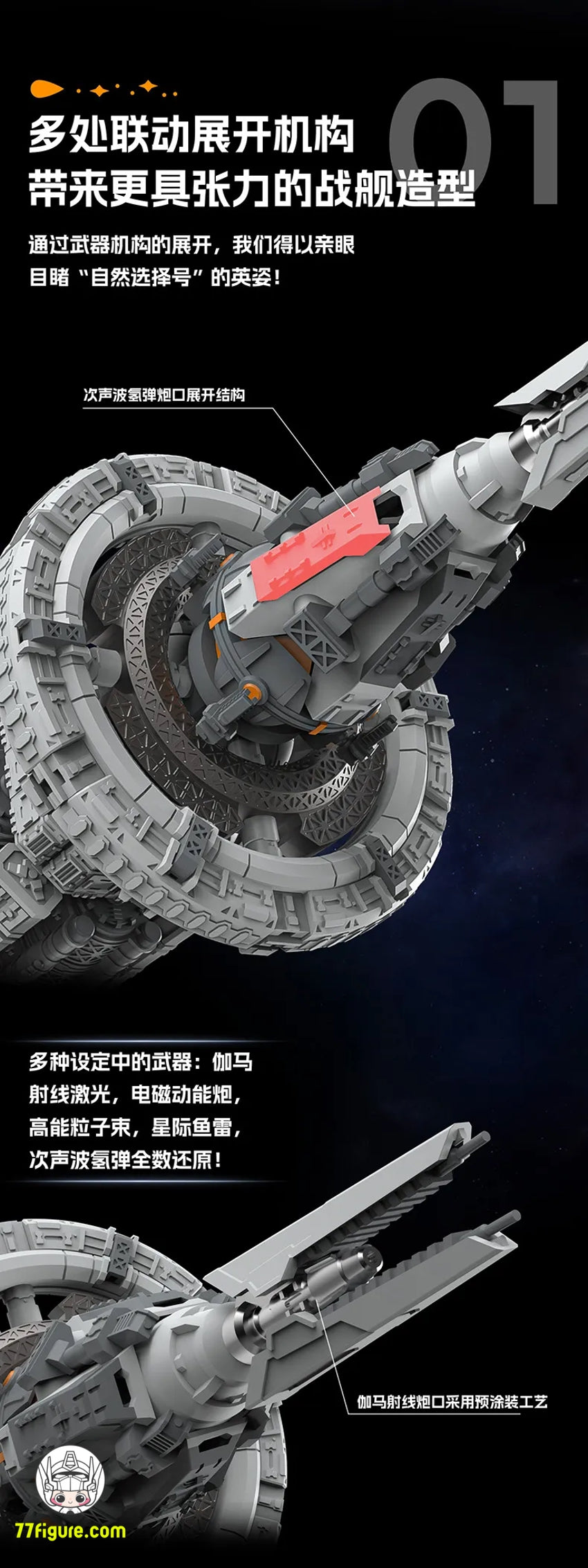 【品切れ】橘猫工業 X Three-Body 自然選択号 プラモデル