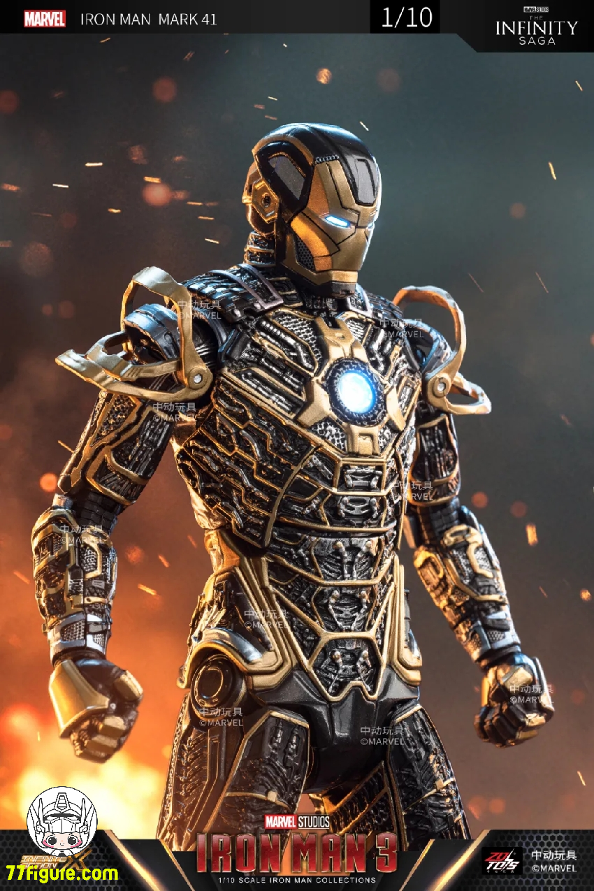 【品切れ】中動玩具 1/10 マーベル インフィニティ・サーガ『アイアンマン3』MK41 スケルトン 塗装済み可動フィギュア