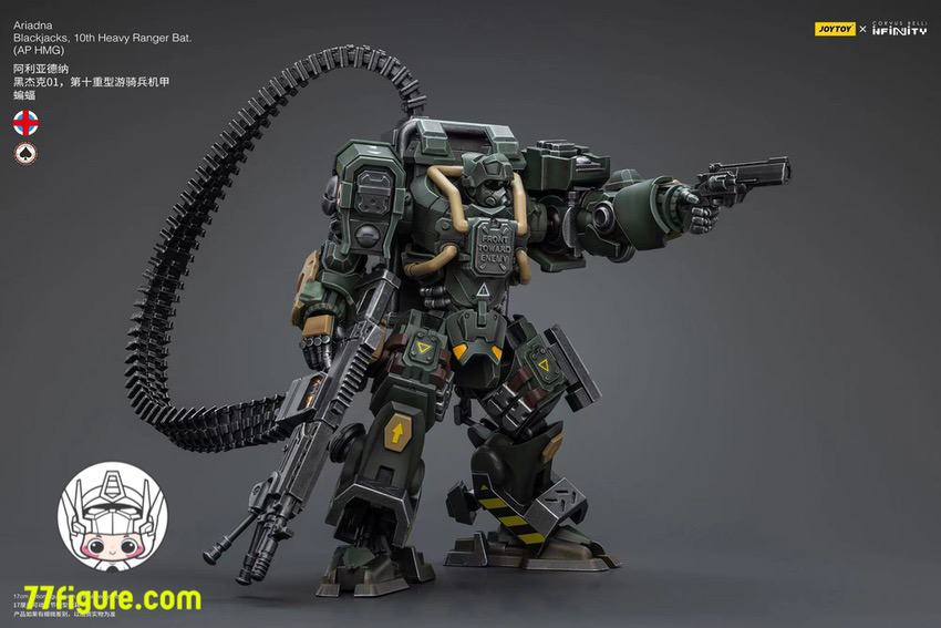 【品切れ】ジョイトイ JoyToy Source 1/18 『Infinity』アリアドナ ブラックジャックス 10 番目のヘビーレンジャー バット (AP HMG) 塗装済み可動フィギュア