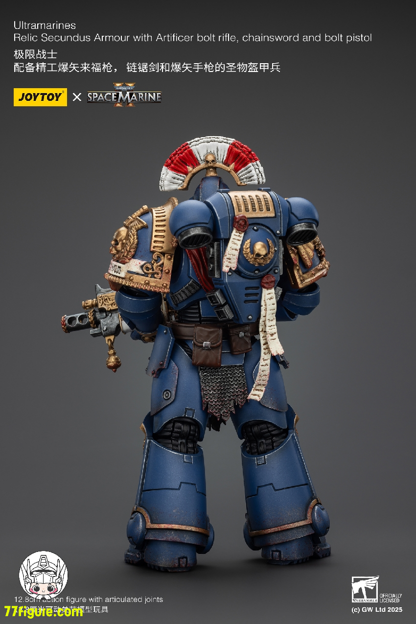 【予約商品】ジョイトイ JoyToy Source 1/18 『ウォーハンマー40K』ウルトラマリーンズ レリック セクンドゥス アーマー、アーティフィサー ボルト ライフル チェーンソード & ボルト ピストル 付き 塗装済み可動フィギュア