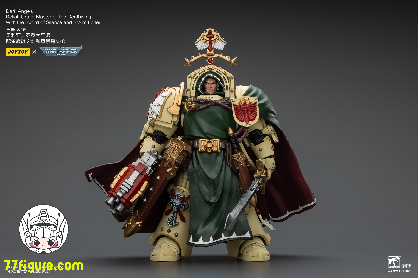 【予約商品】ジョイトイ JoyToy Source 1/18 『ウォーハンマー40K』ダーク エンジェル ベリアル デスウィングのグランドマスター 沈黙の剣とストームボルター付き 塗装済み可動フィギュア