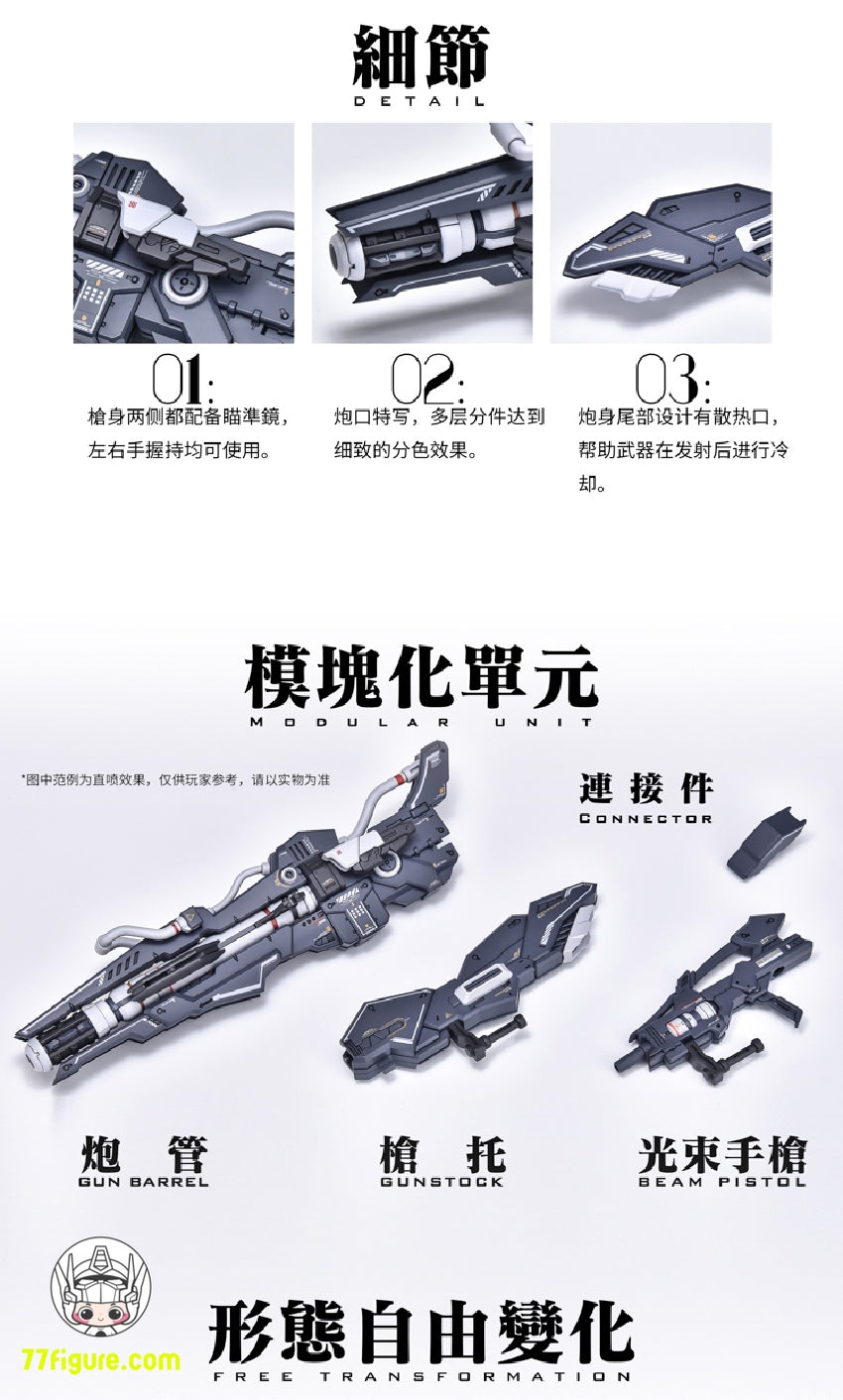 【品切れ】YuJiao Land 1/100 ユニバーサル GWS-01 トライデント武器 プラモデル