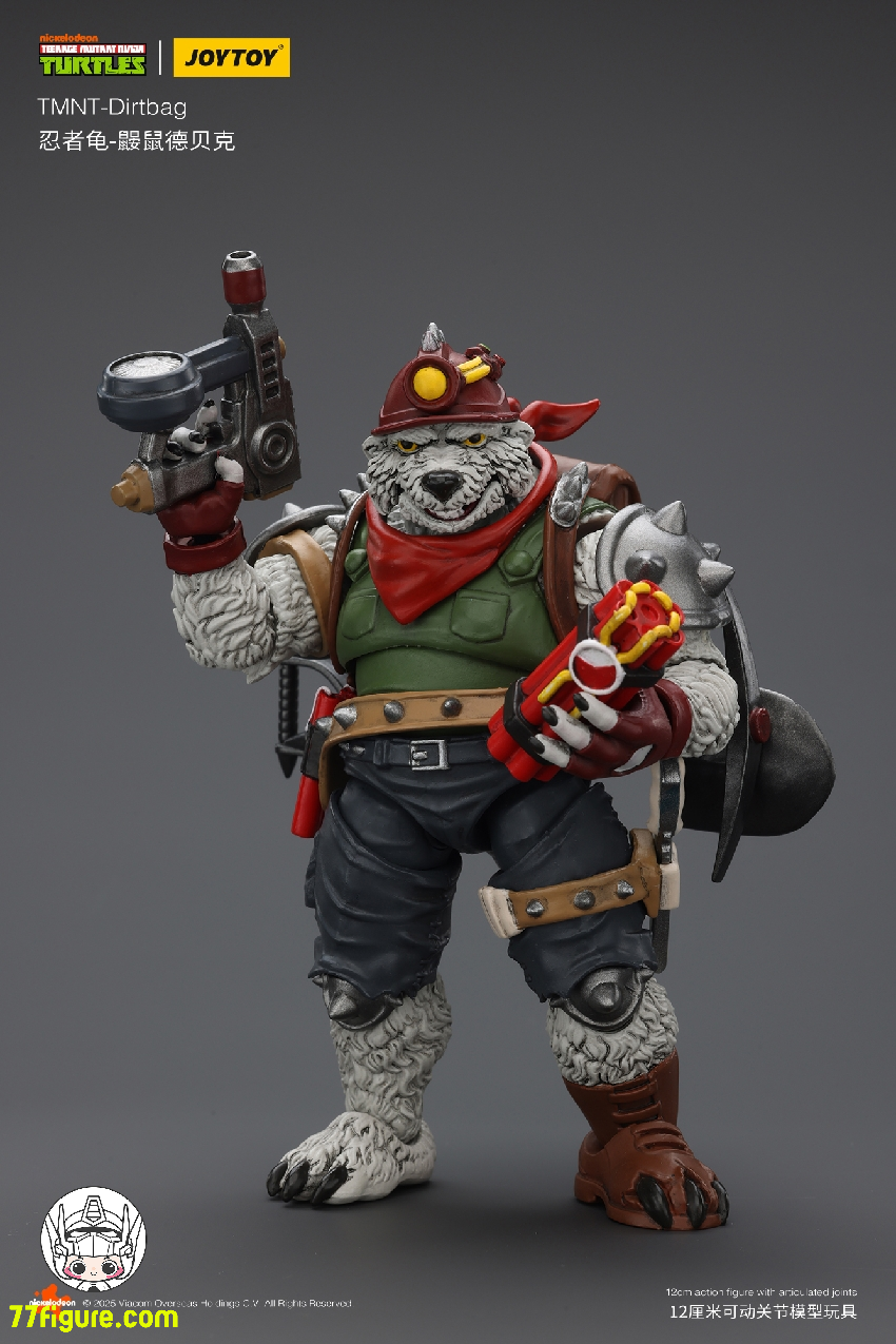 【品切れ】ジョイトイ JoyToy 1/18 ティーンエイジ ミュータント ニンジャ タートルズ 『TMNT 』ダートバッグ 塗装済み可動フィギュア