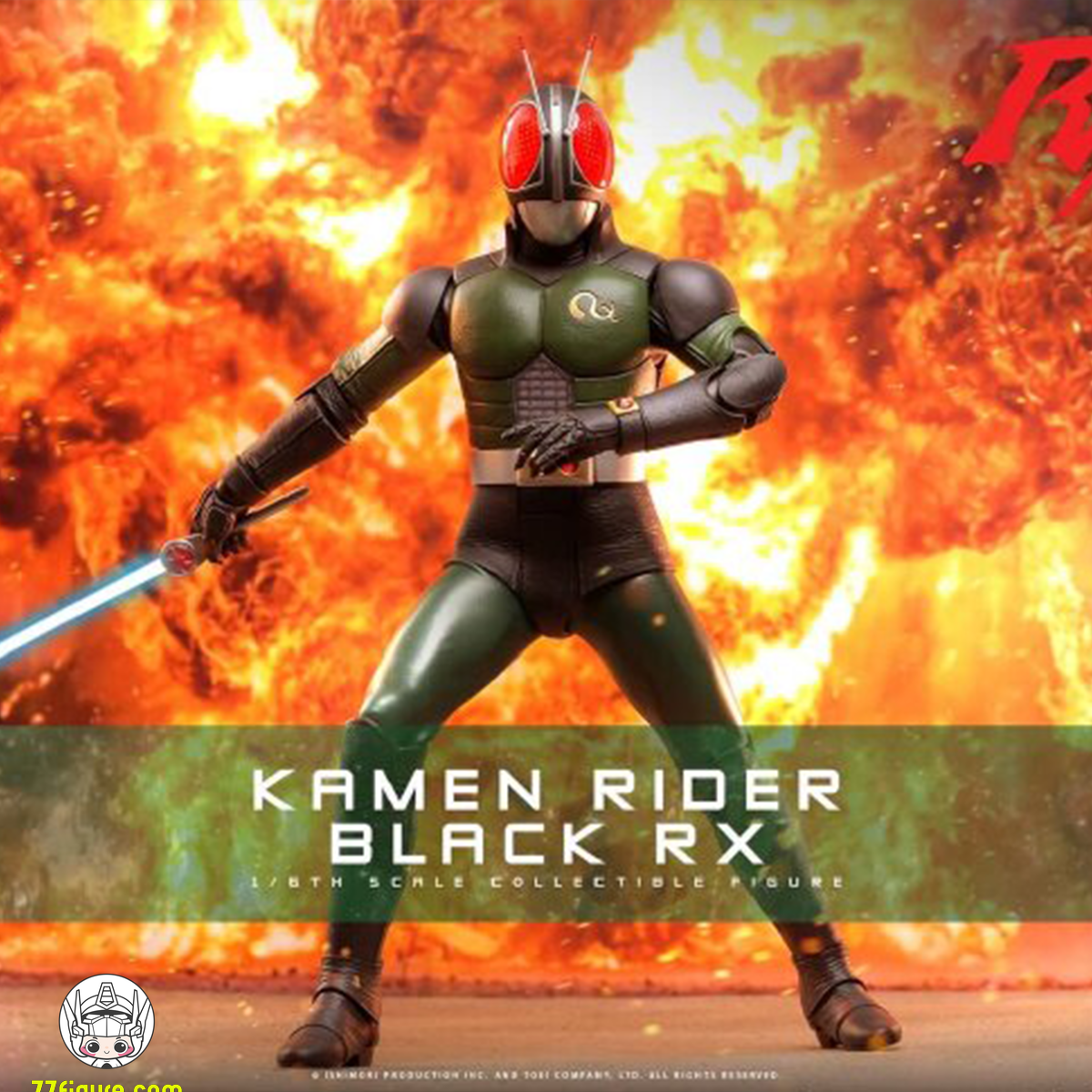 マスクド・ライダー 仮面ライダーBLACK RX アクションフィギュア セット Hot Toys 1/6『仮面ライダーBLACK RX』 LED付き 塗装済み可動