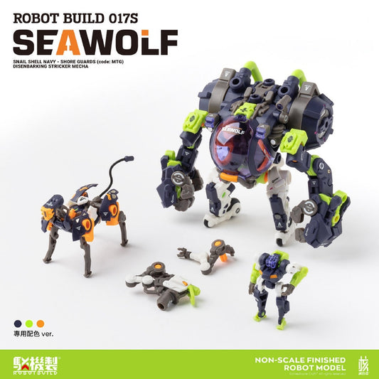 【品切れ】核誠治造 Earnestcore Craft 駁機制 Robot Build × 蝸之殻 Snail Shell ミルク・T 連合特勤方案 RB-17S 塗装済み可動フィギュア
