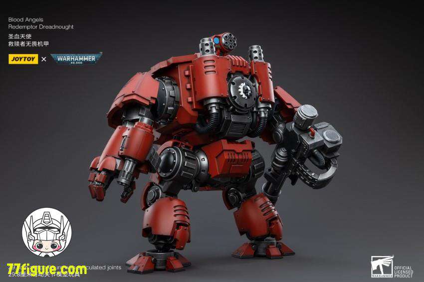 【品切れ】ジョイトイ JoyToy Source 1/18『ウォーハンマー40K』ブラッドエンジェル リデンプター・ドレッドノート 塗装済み可動フィギュア