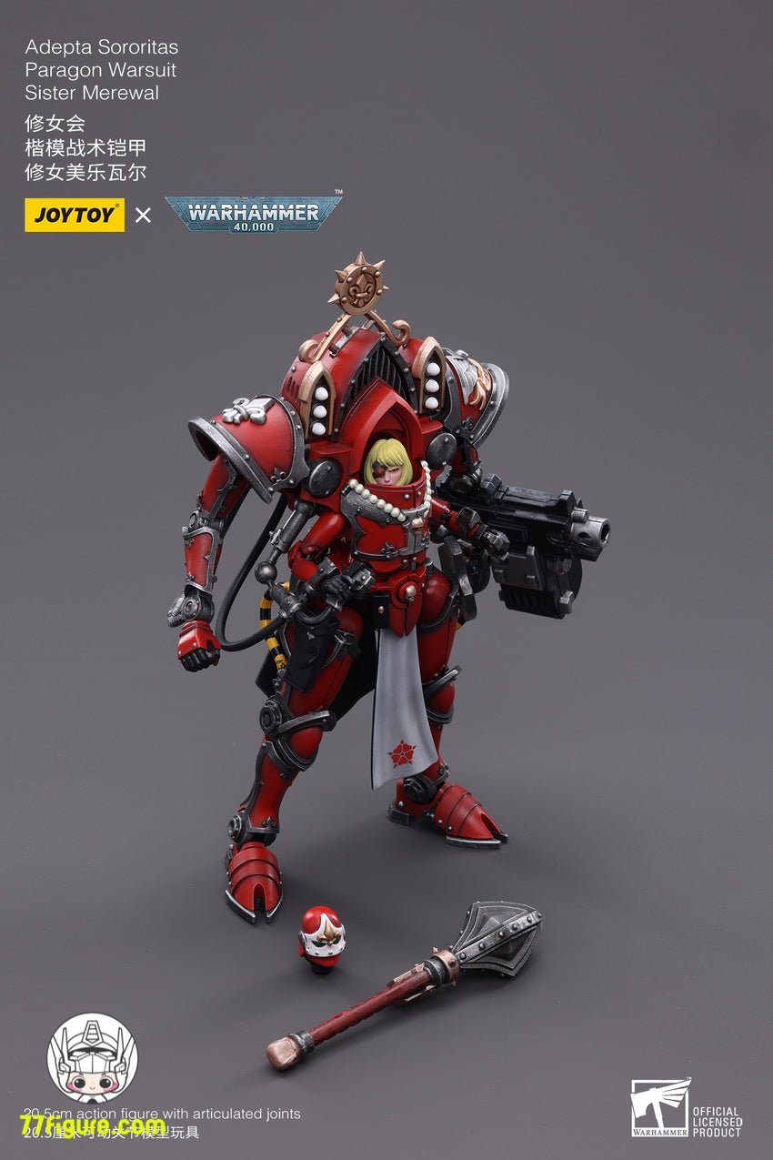 【品切れ】ジョイトイ JoyToy Source 1/18 『ウォーハンマー40K』アデプタ ソロリタス パラゴン ウォースーツ シスター メレワル 塗装済み可動フィギュア