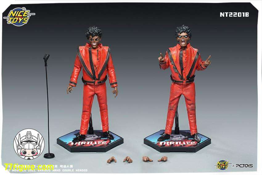 【品切れ】NICETOYS × PCTOYS 1/12 「ザ・ジャクソンス」シャダーマイク ダブルヴァージョン 塗装済み可動フィギュア