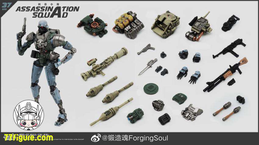 【品切れ】鍛造魂 Forging Soul 1/12 AGS-37 刺殺小隊 通信兵「禿鷲」 塗装済み可動フィギュア