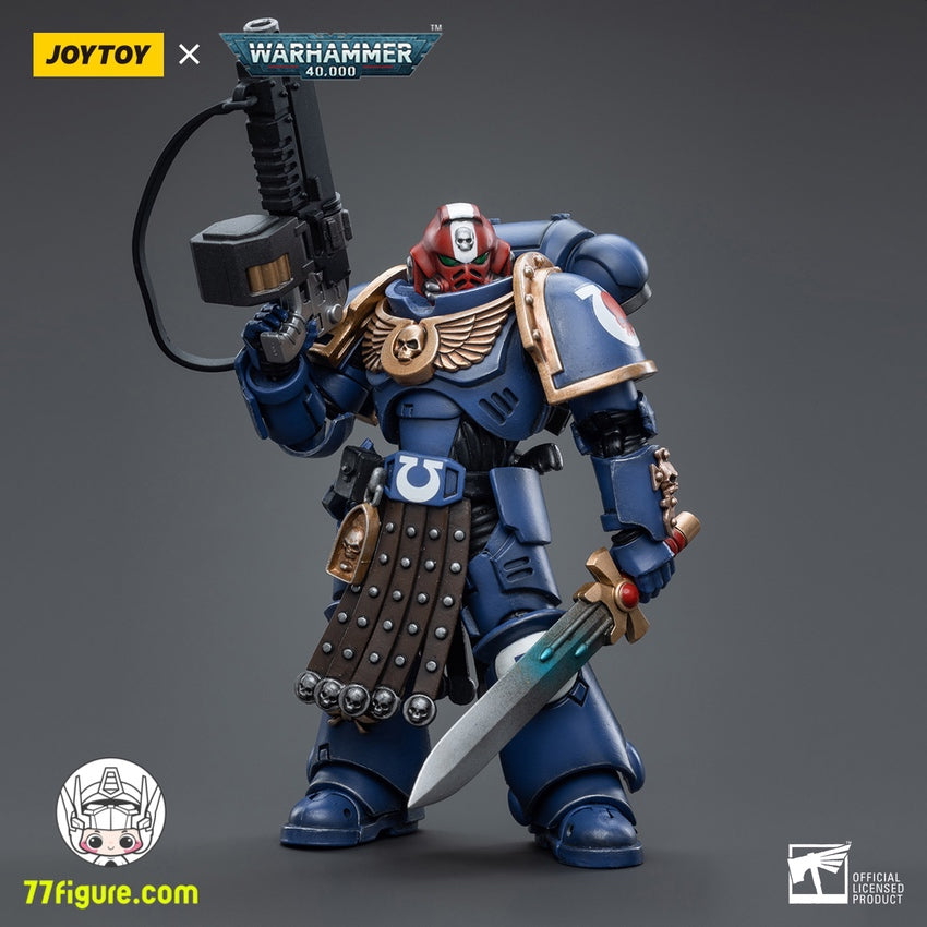 【品切れ】ジョイトイ JoyToy Source 1/18 『ウォーハンマー40K』ウルトラマリン インターセッサー ベテランサージャント ブラザー・エオンタス