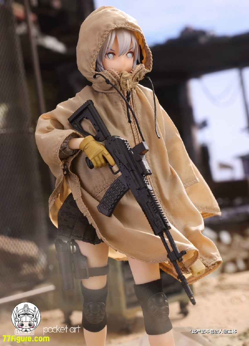 【品切れ】HASUKI 1/12 CS05 戦術レインコート アクションフィギュア用衣装