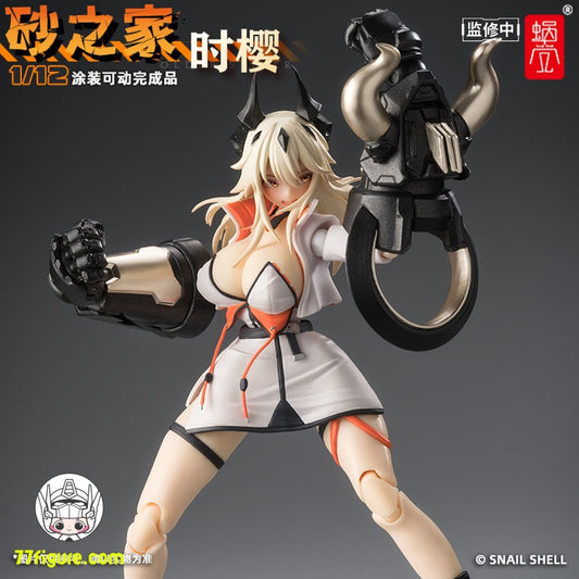 【品切れ】蝸之殻スタジオ 1/12 砂の家 時桜 シクラ 塗装済み可動フィギュア