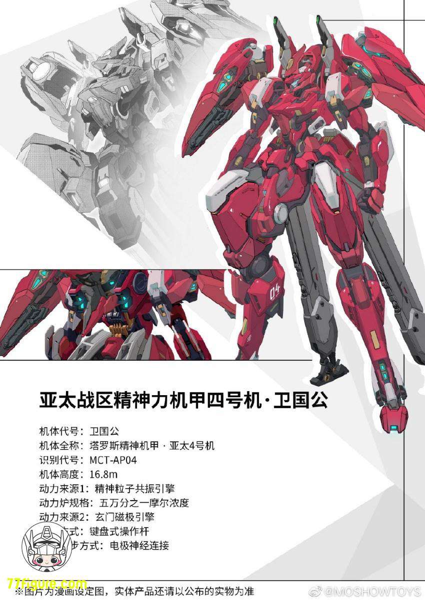 【品切れ】Moshow 模寿 『先祖効応』 MCT-AP04 アジア太平洋戦域4号機・衛国公 塗装済み可動フィギュア