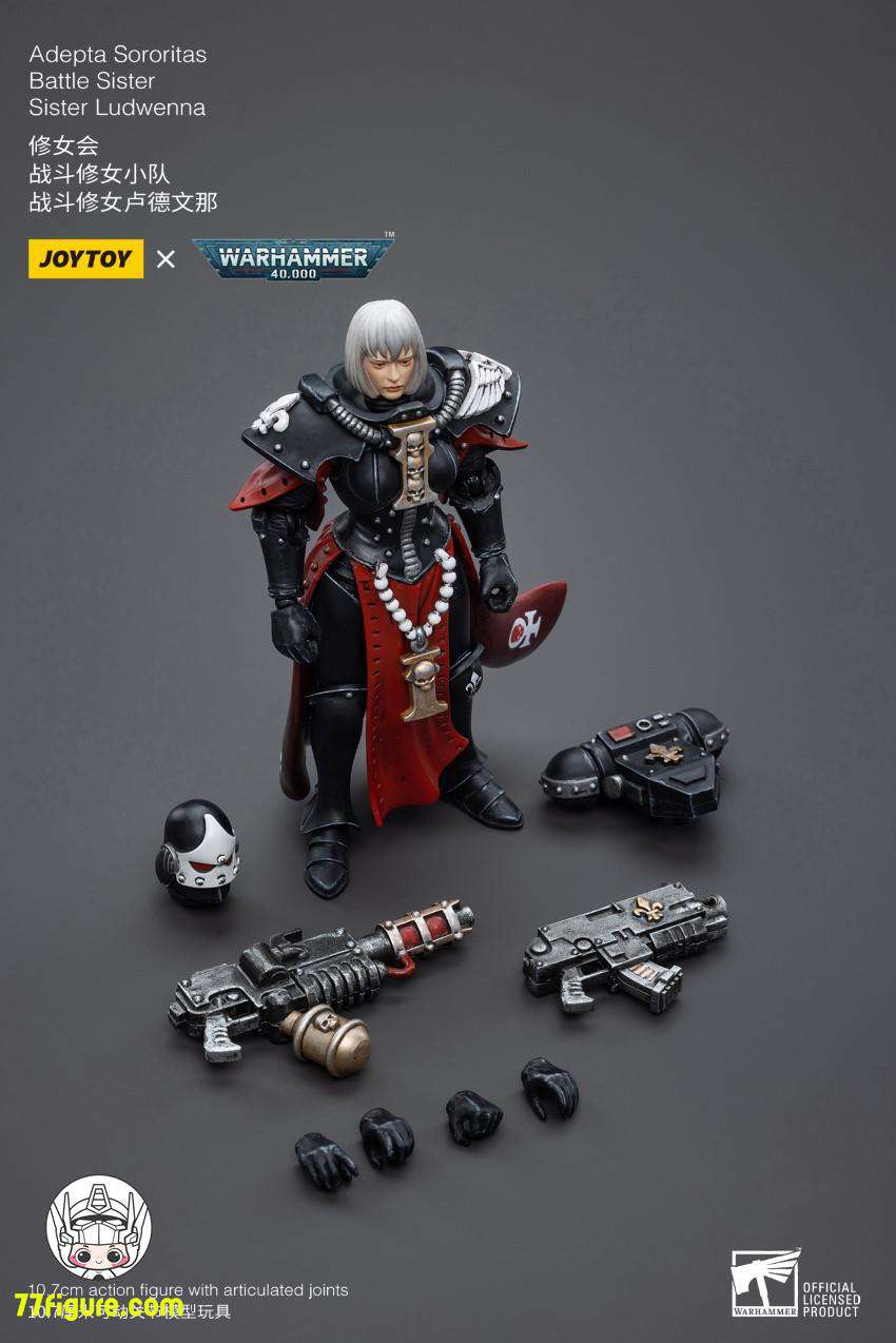 【品切れ】ジョイトイ JoyToy Source 1/18『ウォーハンマー40K』アデプタ・ソロリタス シスター・ルドウェンナ 塗装済み可動フィギュア