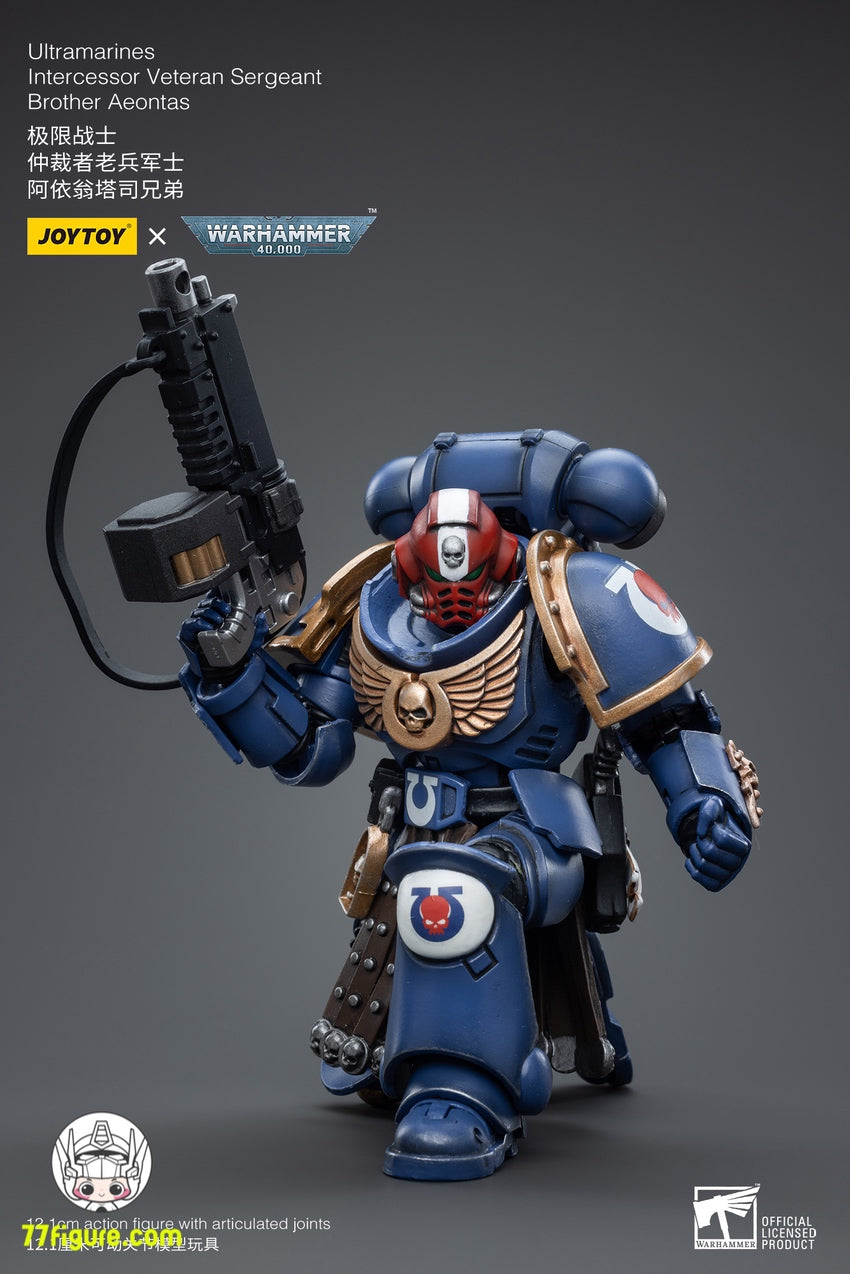 【品切れ】ジョイトイ JoyToy Source 1/18 『ウォーハンマー40K』ウルトラマリン インターセッサー ベテランサージャント ブラザー・エオンタス