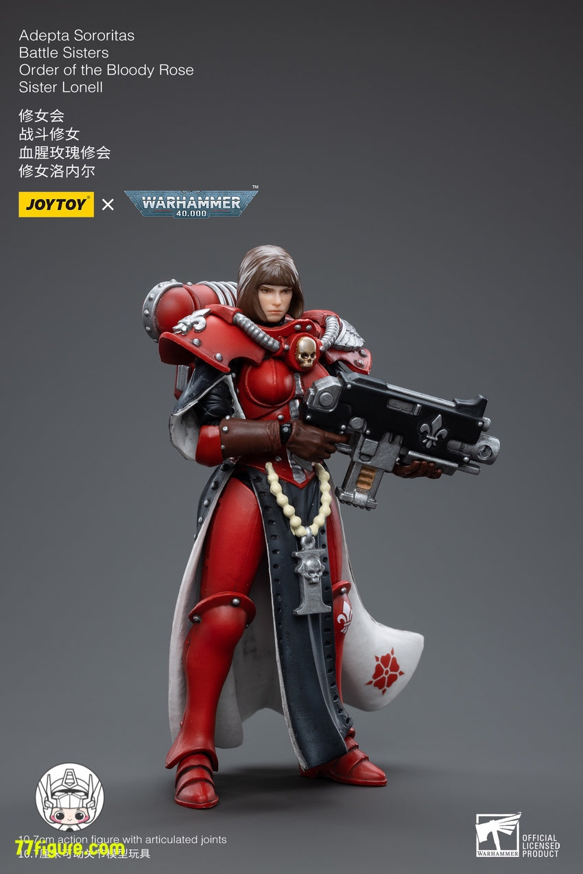 ジョイトイ JoyToy Source 1/18 『ウォーハンマー40K』アデプタ ソロリタス バトル シスターズ ブラッディ ローズシスター イロネル 塗装済み可動フィギュア