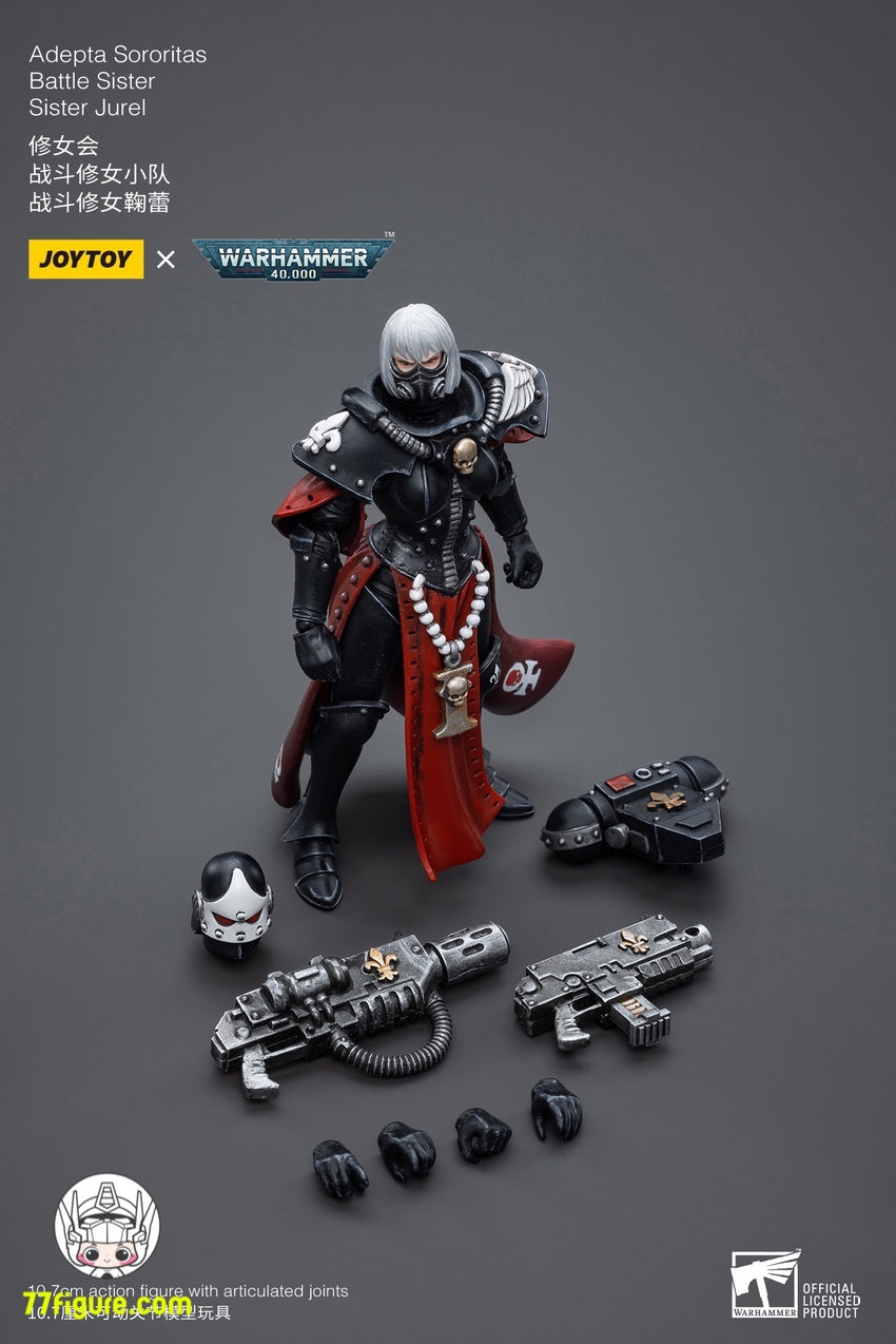 【品切れ】ジョイトイ JoyToy Source 1/18『ウォーハンマー40K』アデプタ ソロリタス バトル シスター シスター ジュレル 塗装済み可動フィギュア