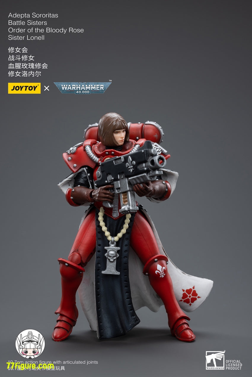 ジョイトイ JoyToy Source 1/18 『ウォーハンマー40K』アデプタ ソロリタス バトル シスターズ ブラッディ ローズシスター イロネル 塗装済み可動フィギュア