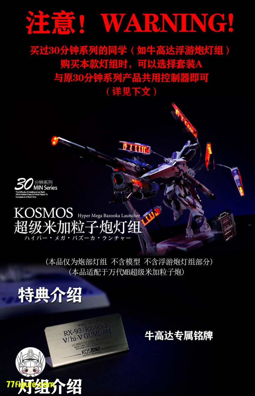 【品切れ】Kosmos 30MINシリーズ 1/100 RX-93-ν2 Hi-vガンダム用RGB LEDユニット