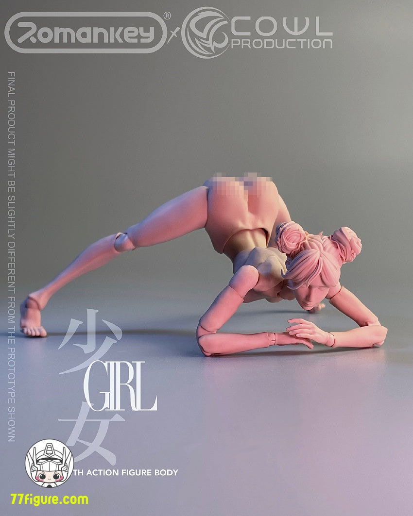 【予約商品】(再版)Romankey&Cowl 1/12 超可動女性素体 「日焼け肌」