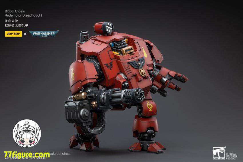 【品切れ】ジョイトイ JoyToy Source 1/18『ウォーハンマー40K』ブラッドエンジェル リデンプター・ドレッドノート 塗装済み可動フィギュア