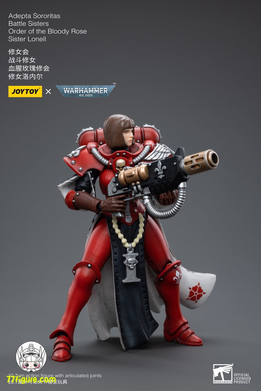 ジョイトイ JoyToy Source 1/18 『ウォーハンマー40K』アデプタ ソロリタス バトル シスターズ ブラッディ ローズシスター イロネル 塗装済み可動フィギュア