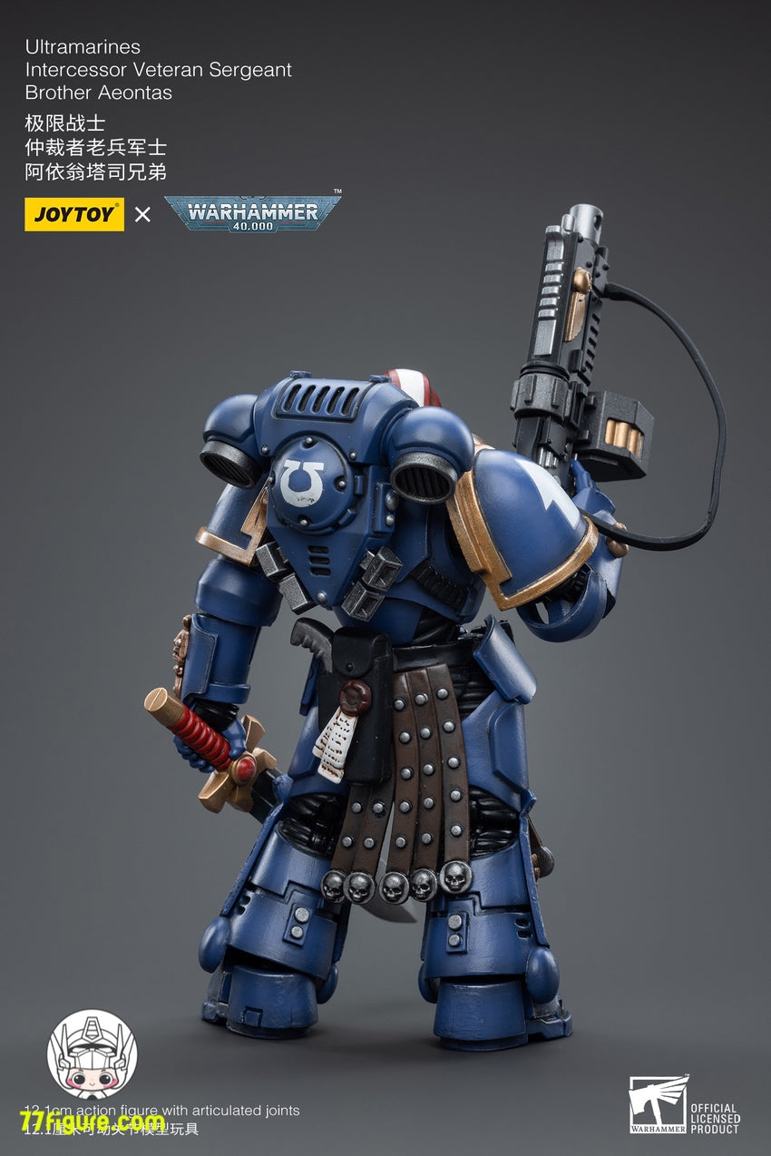 【品切れ】ジョイトイ JoyToy Source 1/18 『ウォーハンマー40K』ウルトラマリン インターセッサー ベテランサージャント ブラザー・エオンタス