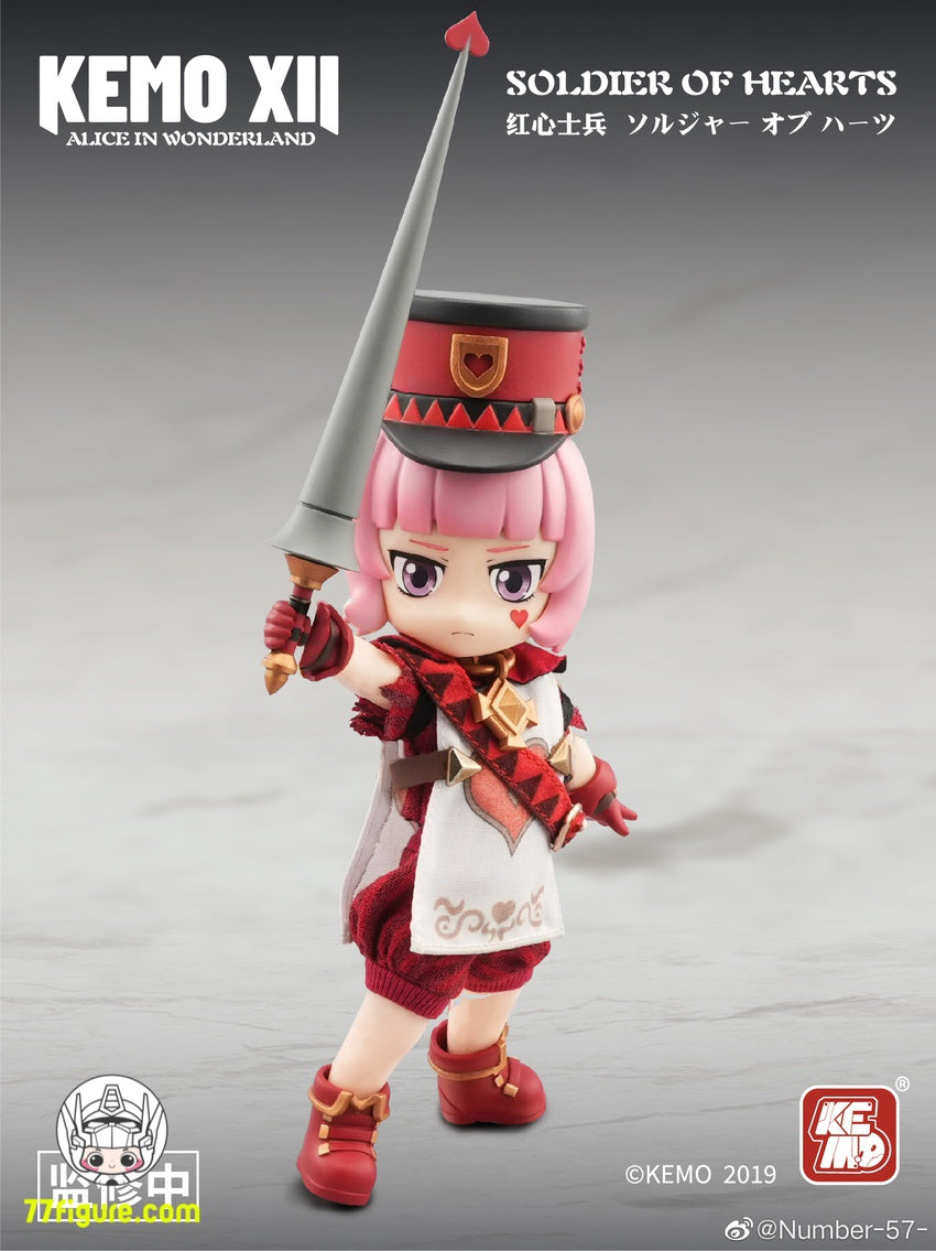 【先行販売】Kemo XII Doll 不思議の国のアリス シリーズ ソルジャー オブ ハーツ 塗装済み可動フィギュア
