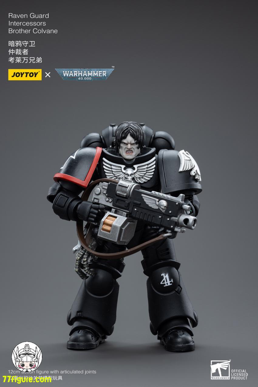 【品切れ】ジョイトイ JoyToy Source 1/18 『ウォーハンマー40K』レイヴン ガード インターセッサー ブラザー コルベイン塗装済み可動フィギュア