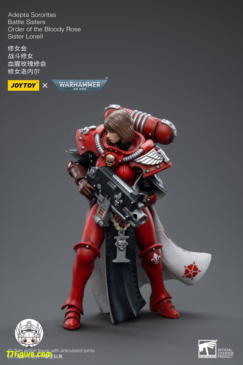 ジョイトイ JoyToy Source 1/18 『ウォーハンマー40K』アデプタ ソロリタス バトル シスターズ ブラッディ ローズシスター イロネル 塗装済み可動フィギュア