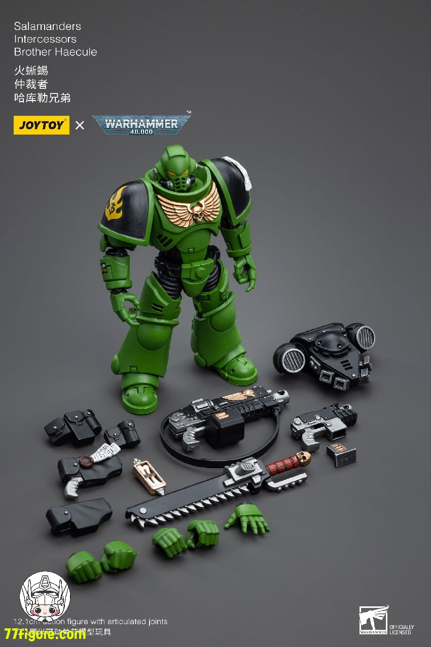 【品切れ】ジョイトイ JoyToy Source 1/18 『ウォーハンマー40K』サラマンダー インターセッサーズ ブラザー・ハエクル 塗装済み可動フィギュア