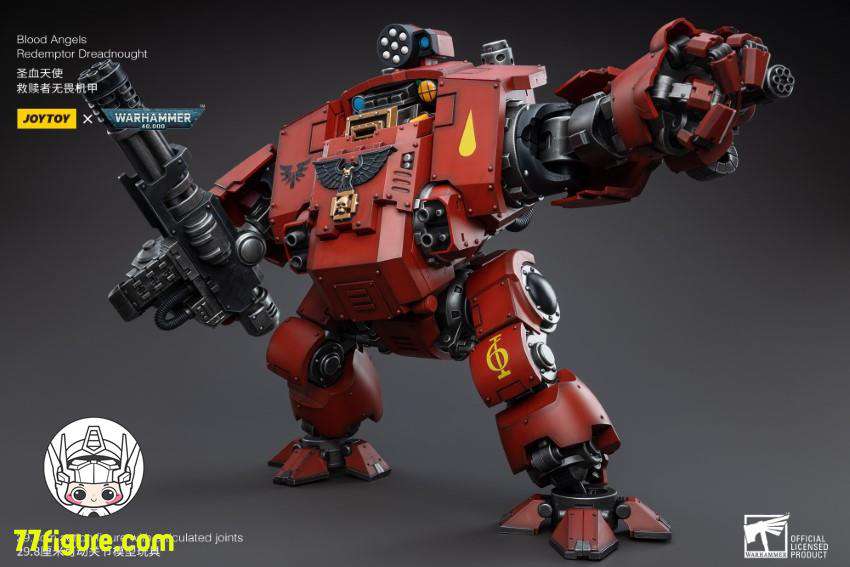 【品切れ】ジョイトイ JoyToy Source 1/18『ウォーハンマー40K』ブラッドエンジェル リデンプター・ドレッドノート 塗装済み可動フィギュア