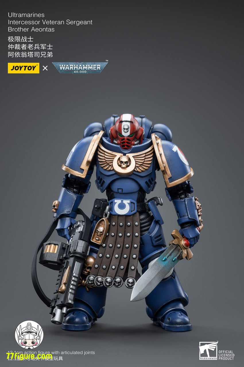 【品切れ】ジョイトイ JoyToy Source 1/18 『ウォーハンマー40K』ウルトラマリン インターセッサー ベテランサージャント ブラザー・エオンタス