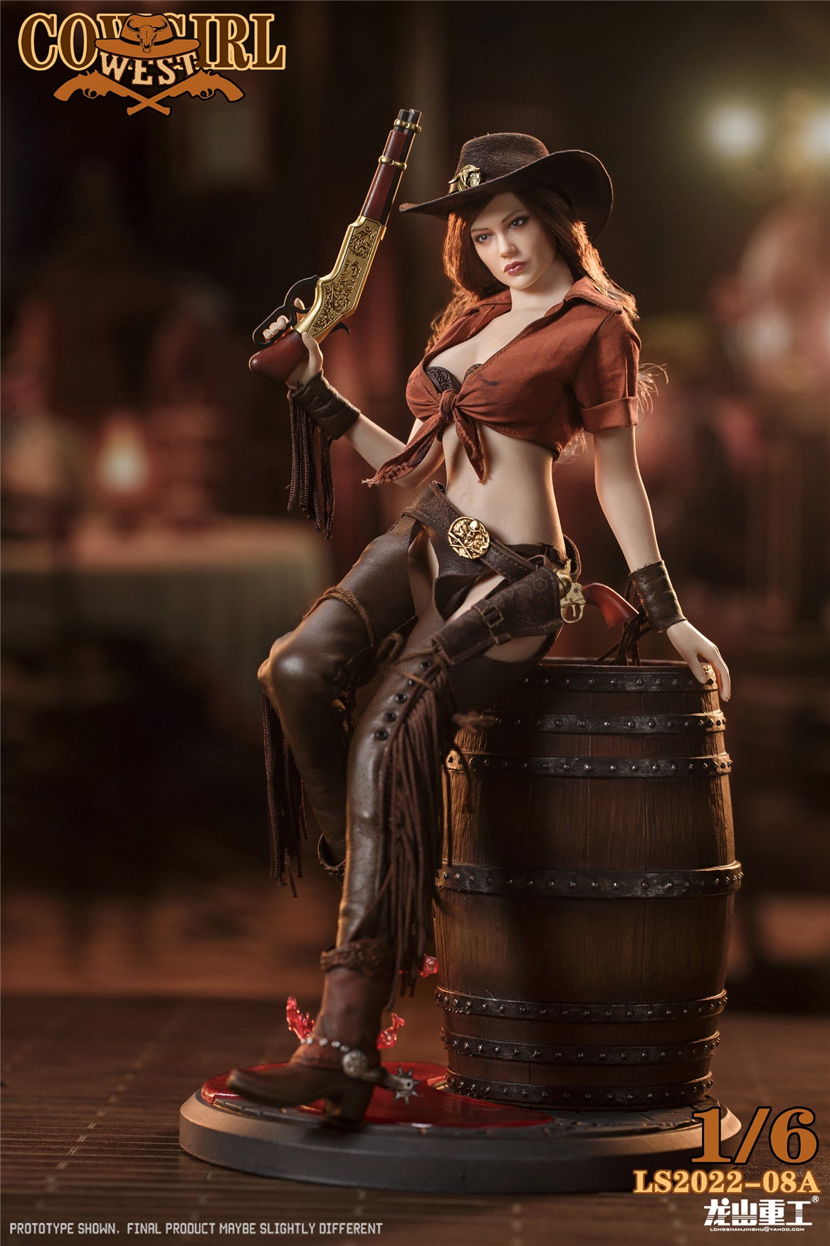 【先行販売】龍山重工 LongSan Heavy Industries 1/6 ウエスト カウガール バウンティ・ハンター ウェスタン 賞金稼ぎ ヴァージョンA 塗装済み可動フィギュア