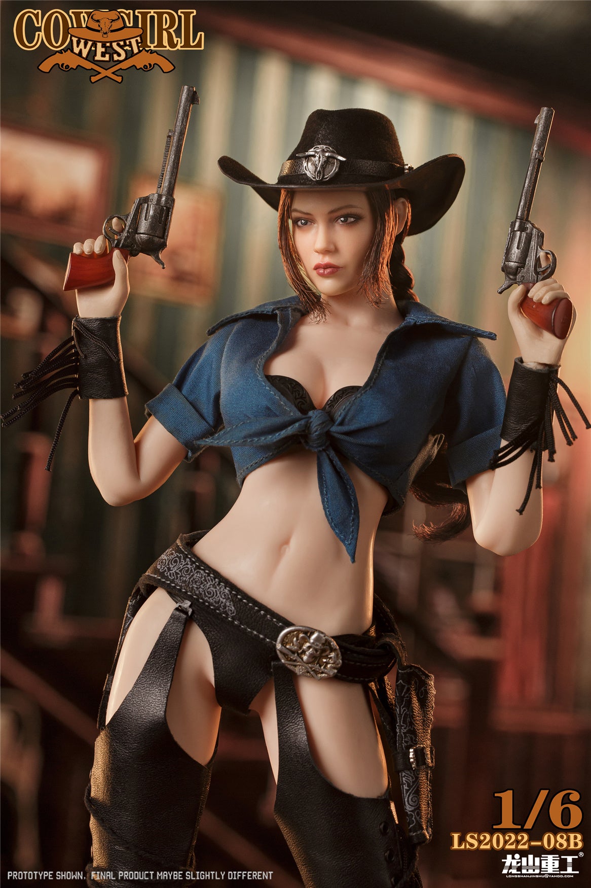 【先行販売】龍山重工 LongSan Heavy Industries 1/6 ウエスト カウガール バウンティ・ハンター ウェスタン 賞金稼ぎ ヴァージョンB 塗装済み可動フィギュア