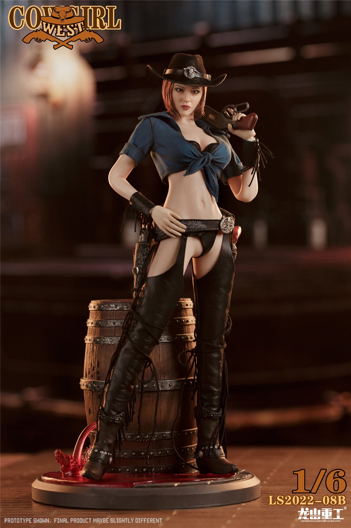 【先行販売】龍山重工 LongSan Heavy Industries 1/6 ウエスト カウガール バウンティ・ハンター ウェスタン 賞金稼ぎ ヴァージョンB 塗装済み可動フィギュア